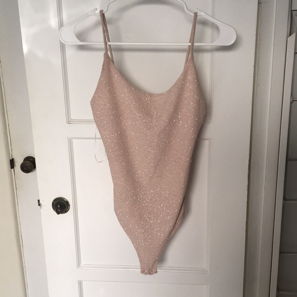 Blush Sparkly Bodysuit